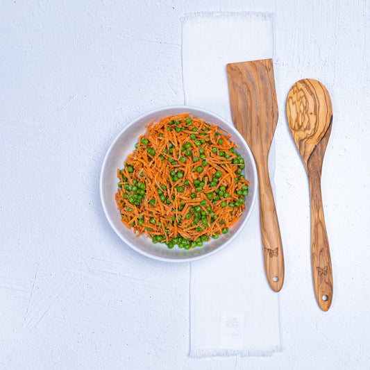 Roasted Shredded Carrot and Green Pea Blend- House Seasoned